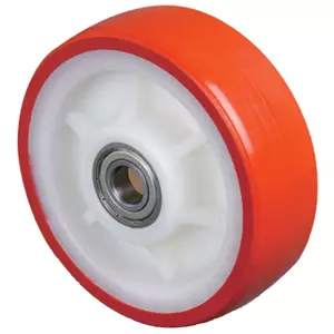 Полиуретановое колесо без крепл. ZB 125 мм, 400 кг (обод - полиамид, шарикоподш.)